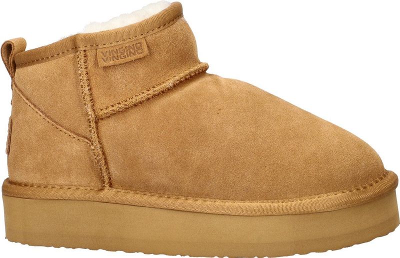 Vingino - Sofia Low - Veterboots - Zwart - Suède - Plateauzool