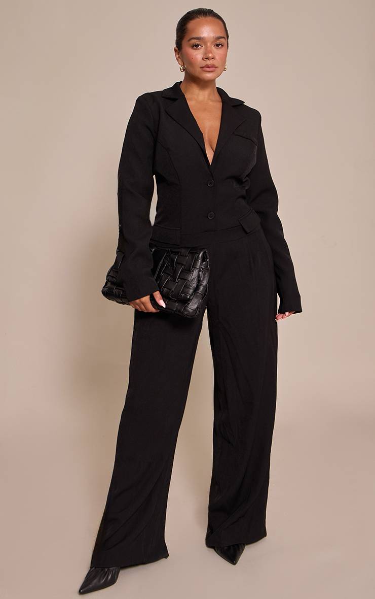 Noir Combinaison-pantalon Ajustée Tissée Shape