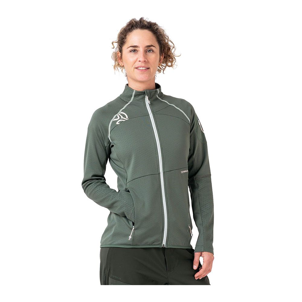 Ternua BERLANA - Sweat Femme whales grey/dark lilac