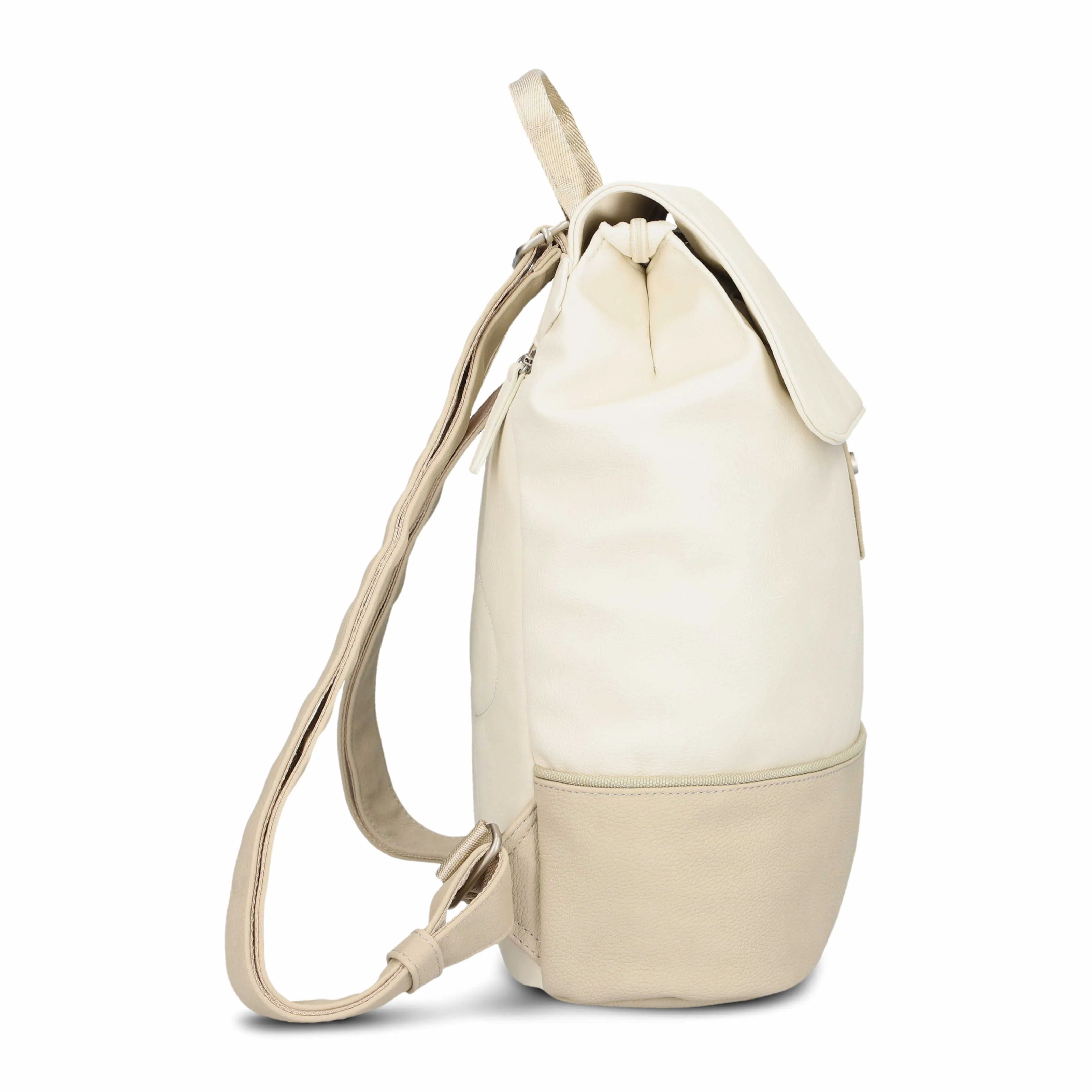 ZWEI Rucksack Beige Lederimitat