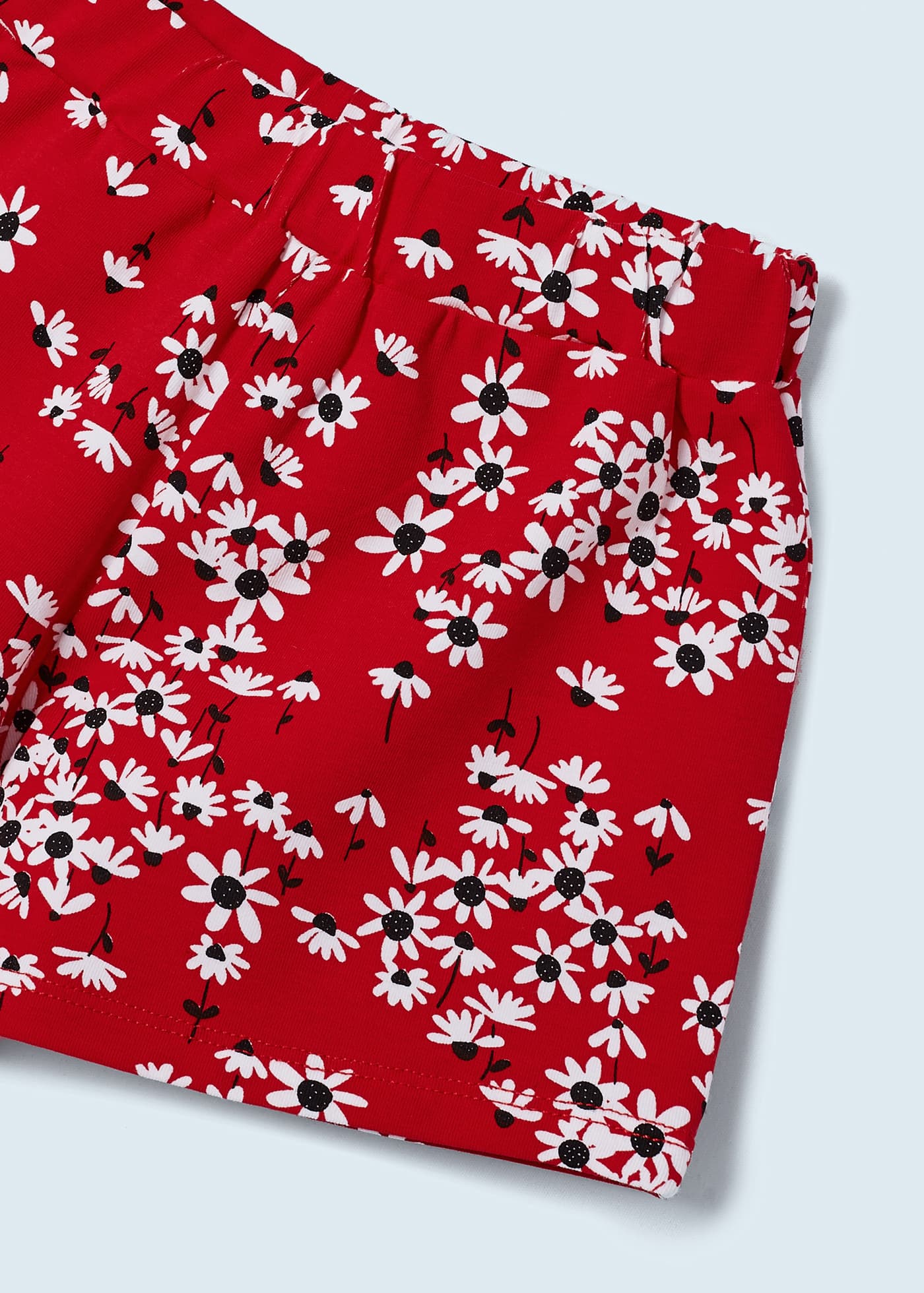 Conjunto de duas peças com apliques de algodão para meninas