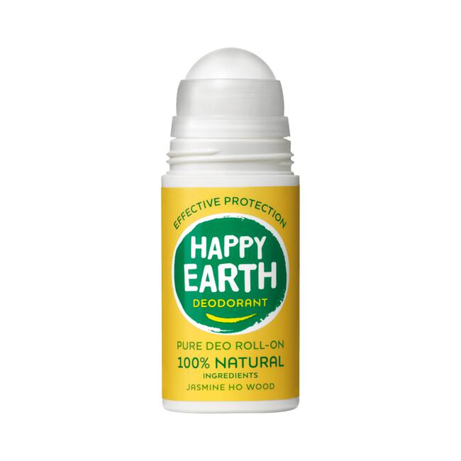 Happy Earth Jasmine Ho Wood Deo Roller 75 ML