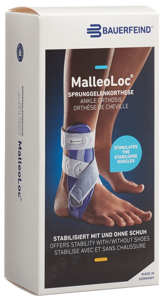 Bauerfeind MalleoLoc Stabilorthese Gr1 links titan 1 Stk