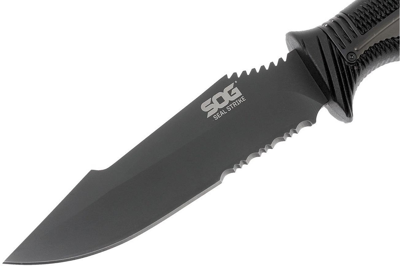 SOG Seal Strike Black, Deluxe sheath SS1003-CP