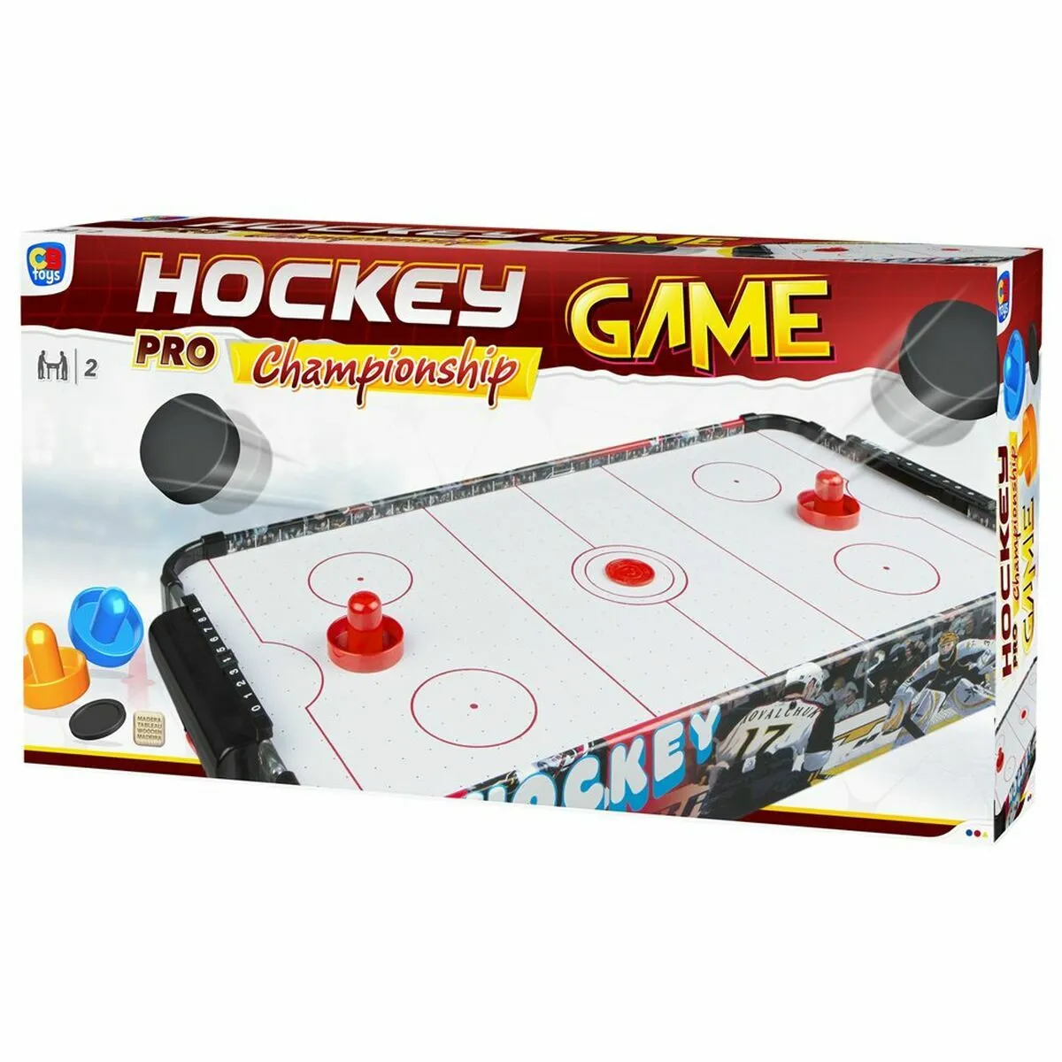 BigBuy Fun Table Hockey 43315 Blanc