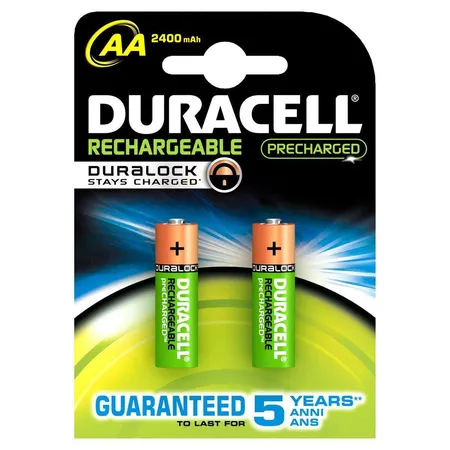 DURACELL PreCharged Akku AA/HR6/Mignon, 2.400 mAh, vorgeladen, 2 Stück