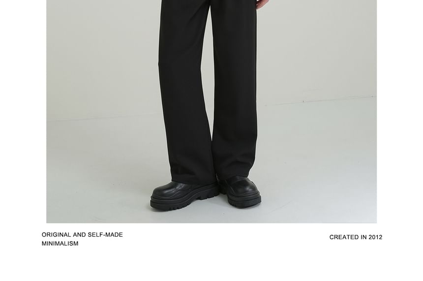 DAZO Studios - Hoge taille effen rechte broek