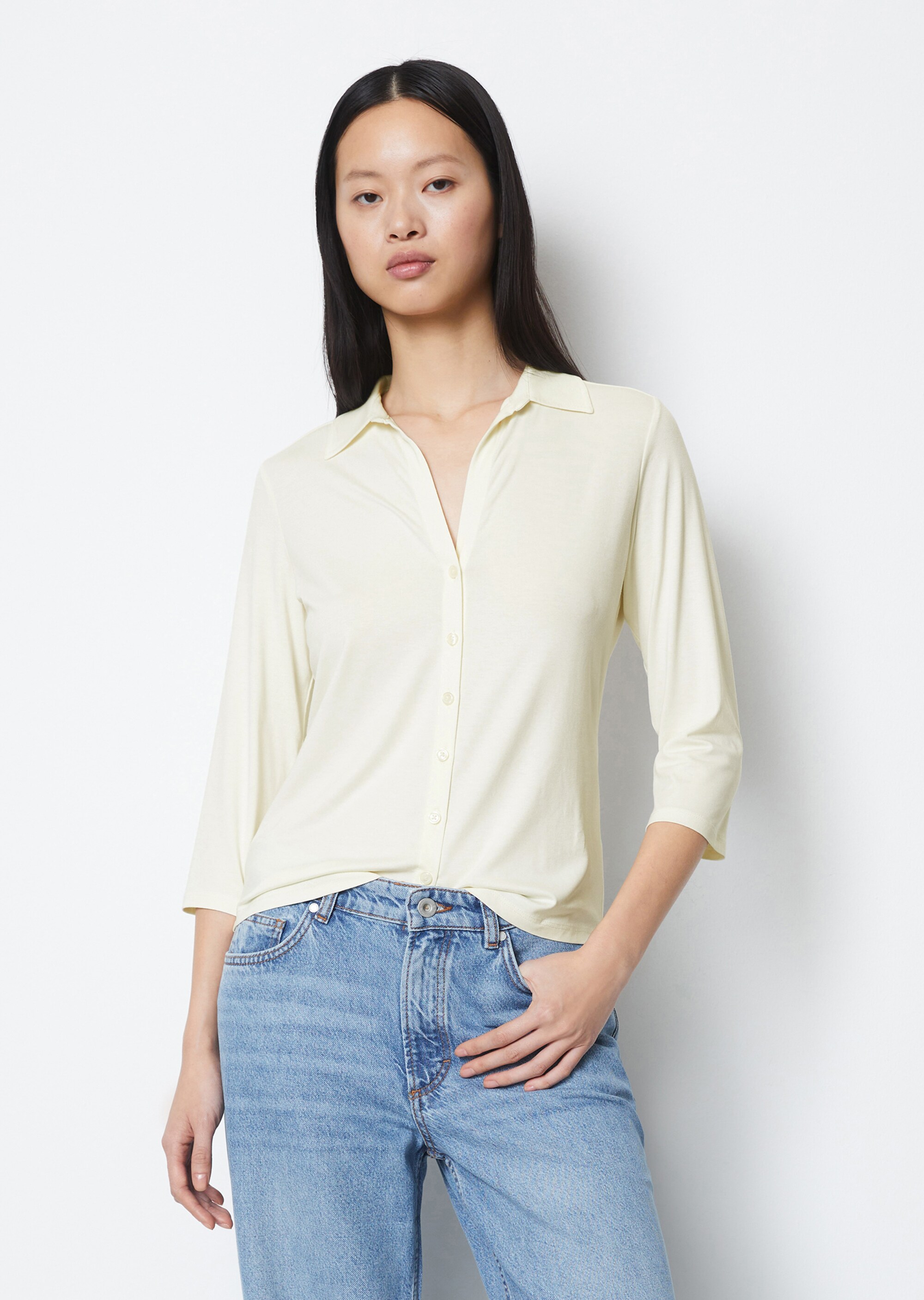 Jersey-Bluse aus LENZING™ ECOVERO™