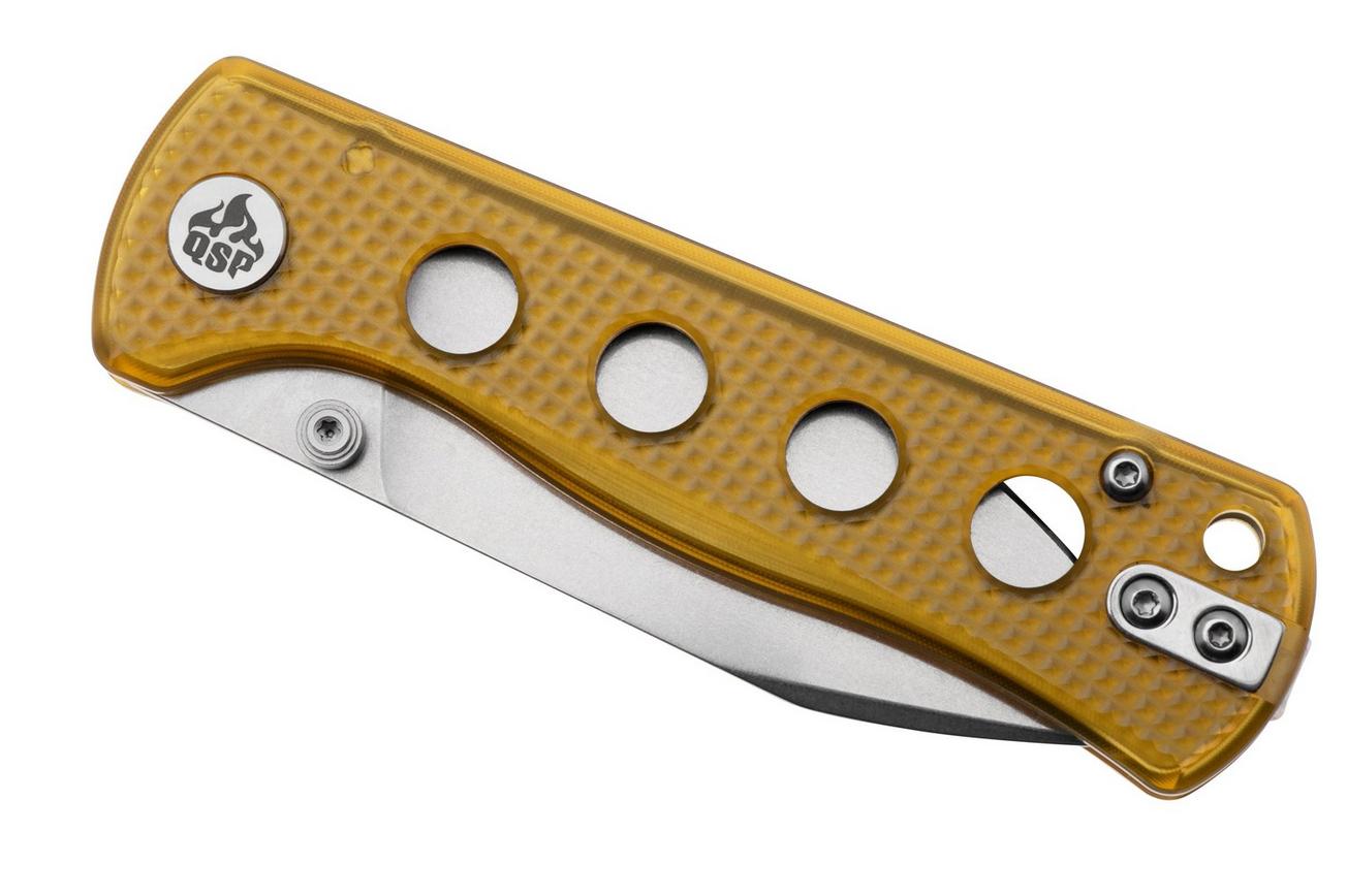 QSP Knife Canary Folder QS150-J1 Satin, Ultem, zakmes