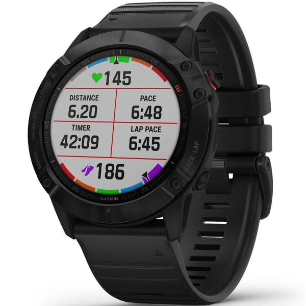 Montre cardio GPS GARMIN FENIX 6X PRO BAND BLACK W/BLACK