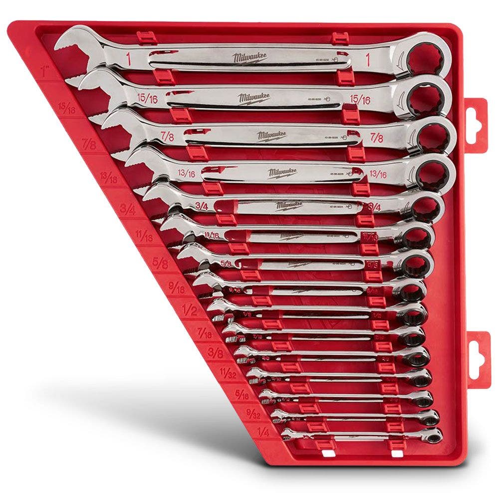 MILWAUKEE 15pc Imperial Ratcheting Wrench Combination Set 48229416
