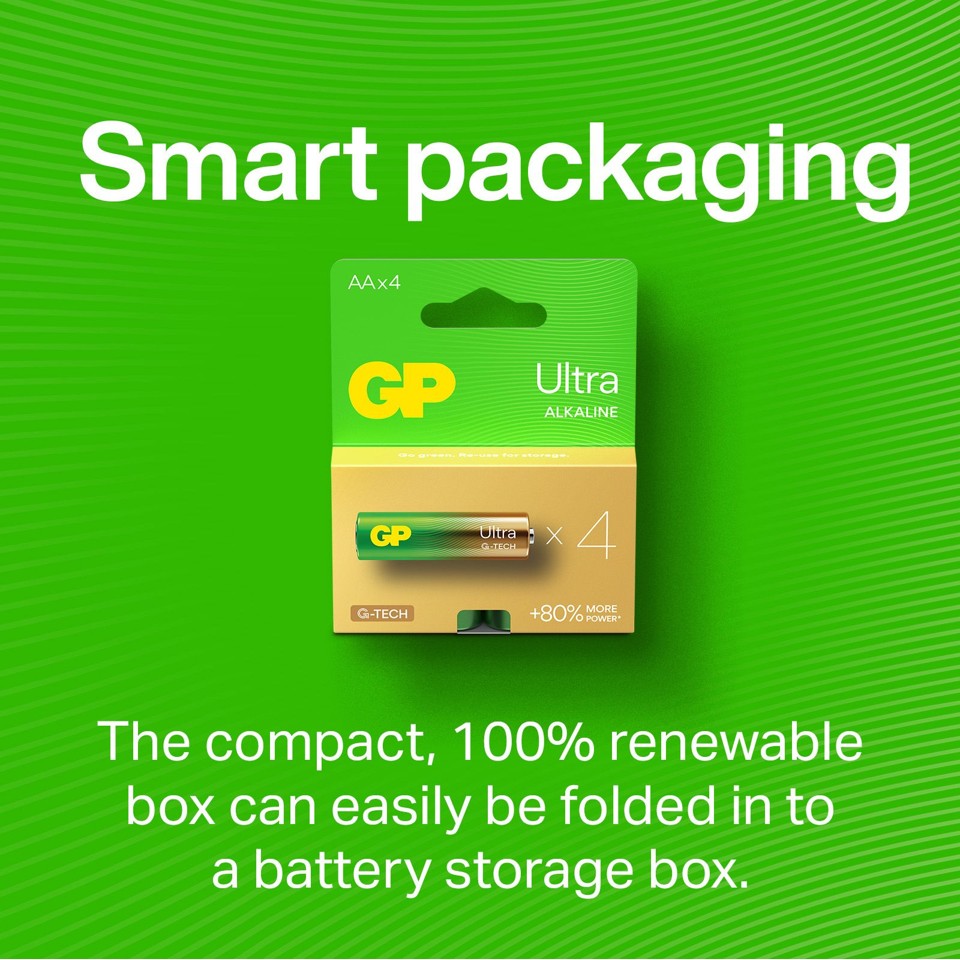 GP - Ultra Alkaline C Batteries, 14AU/LR14, 1.5V, 2-Pack