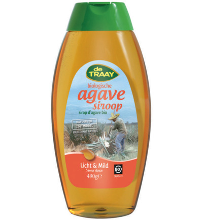 De Traay Agavesiroop licht en mild bio (490 gr)