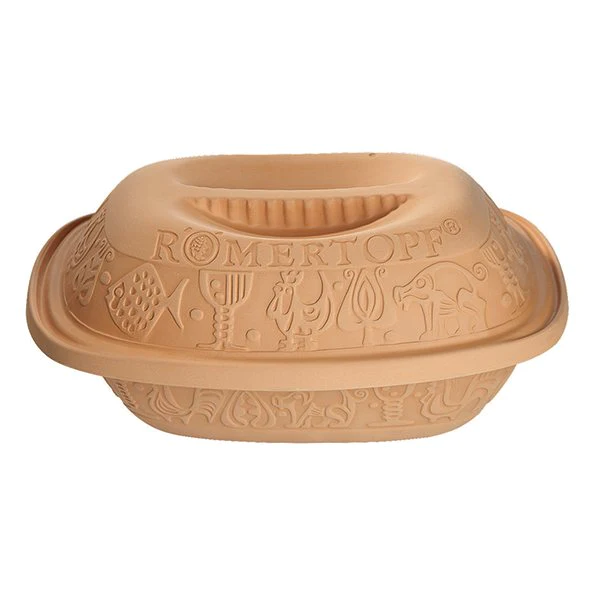 Cocotte ovale en terre cuite 34,5 cm 4 personnes Römertopf