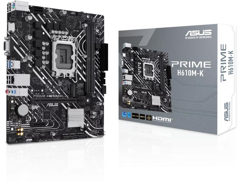 ASUS Mainboard PRIME H610M-K Micro-ATX-Motherboard mit LGA 1700 Sockel