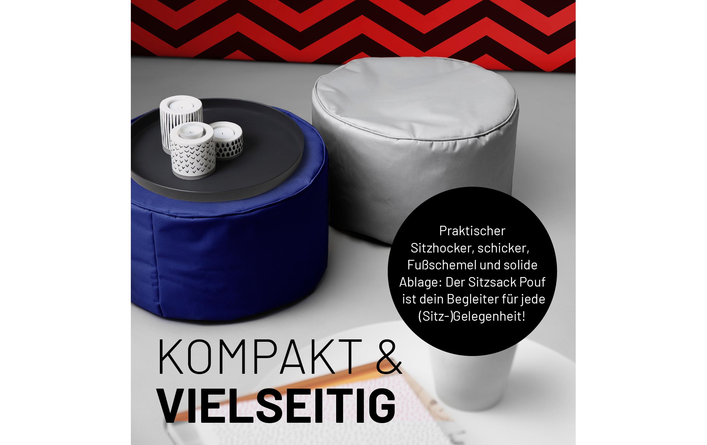 Sitzsack 45 x 25 cm, NavyblauHocker Pouf