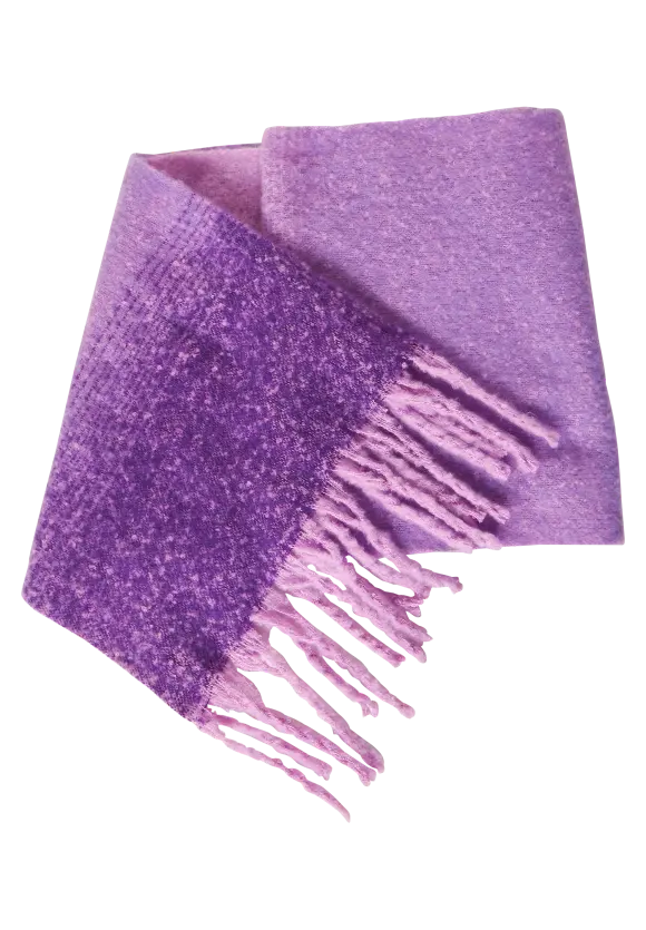 Schal mit Farbverlauf - bright rose