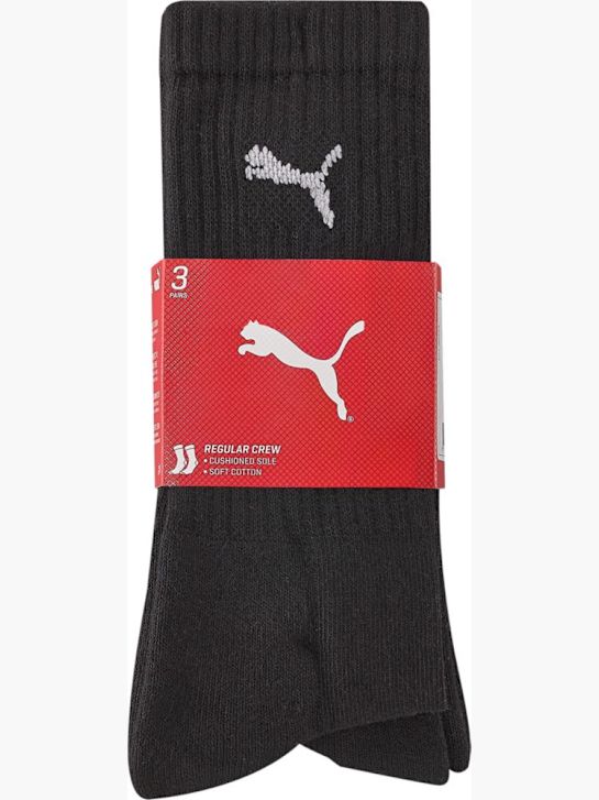 PUMA 3 Pack Socken Schwarz