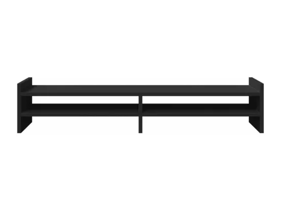 Support de moniteur noir 100x27x20 cm bois d'ingénierie