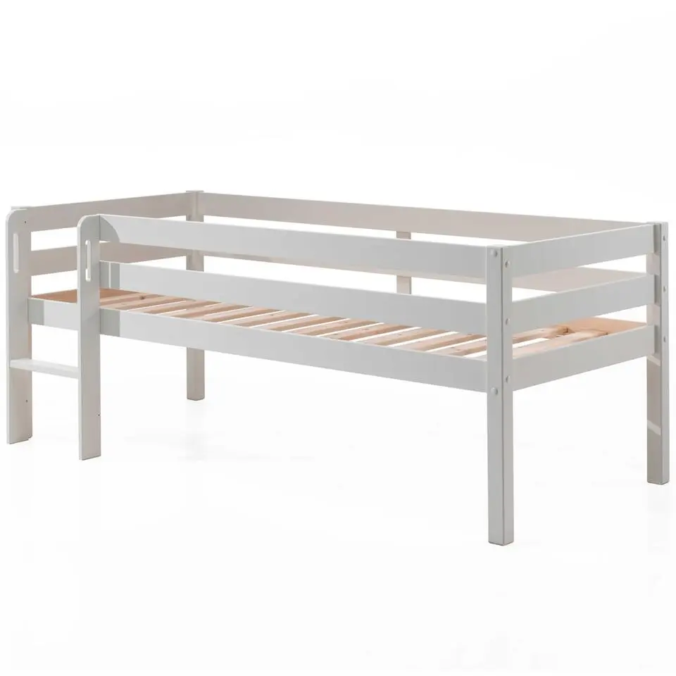 Halfhoogslaper Pip 90 x 200 dennenhout - wit