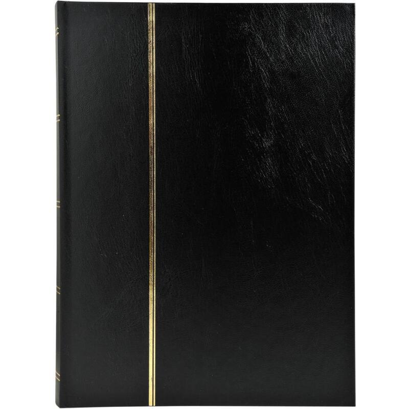 Album de timbres simili-cuir 16 pages noires - 22,5x30,5 cm