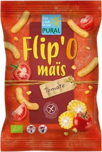 Pural Flip'O maïs Tomate Maisflips glutenfrei, 100 g