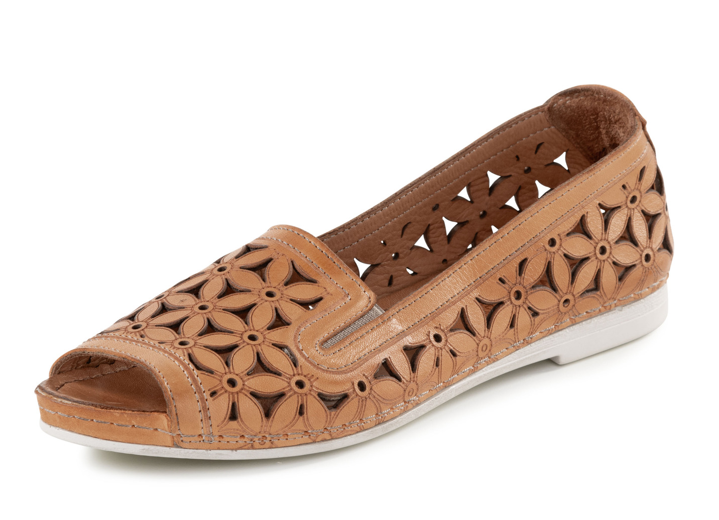Gemini Slipper aus teilweise geprägtem Nappaleder
