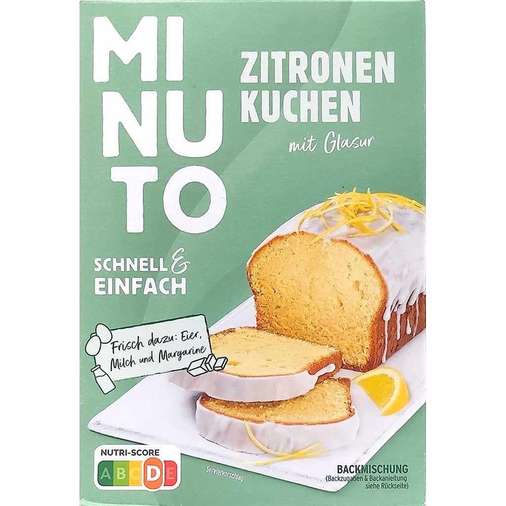 Minuto Zitronen Kuchen mit Glasur 475g MHD:28.2.25