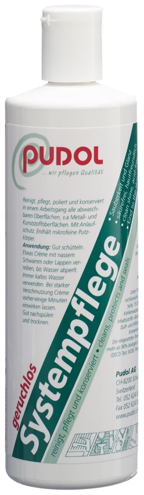 PUDOL Systempflege<br>400 g, Flasche, Creme, geruchlos
