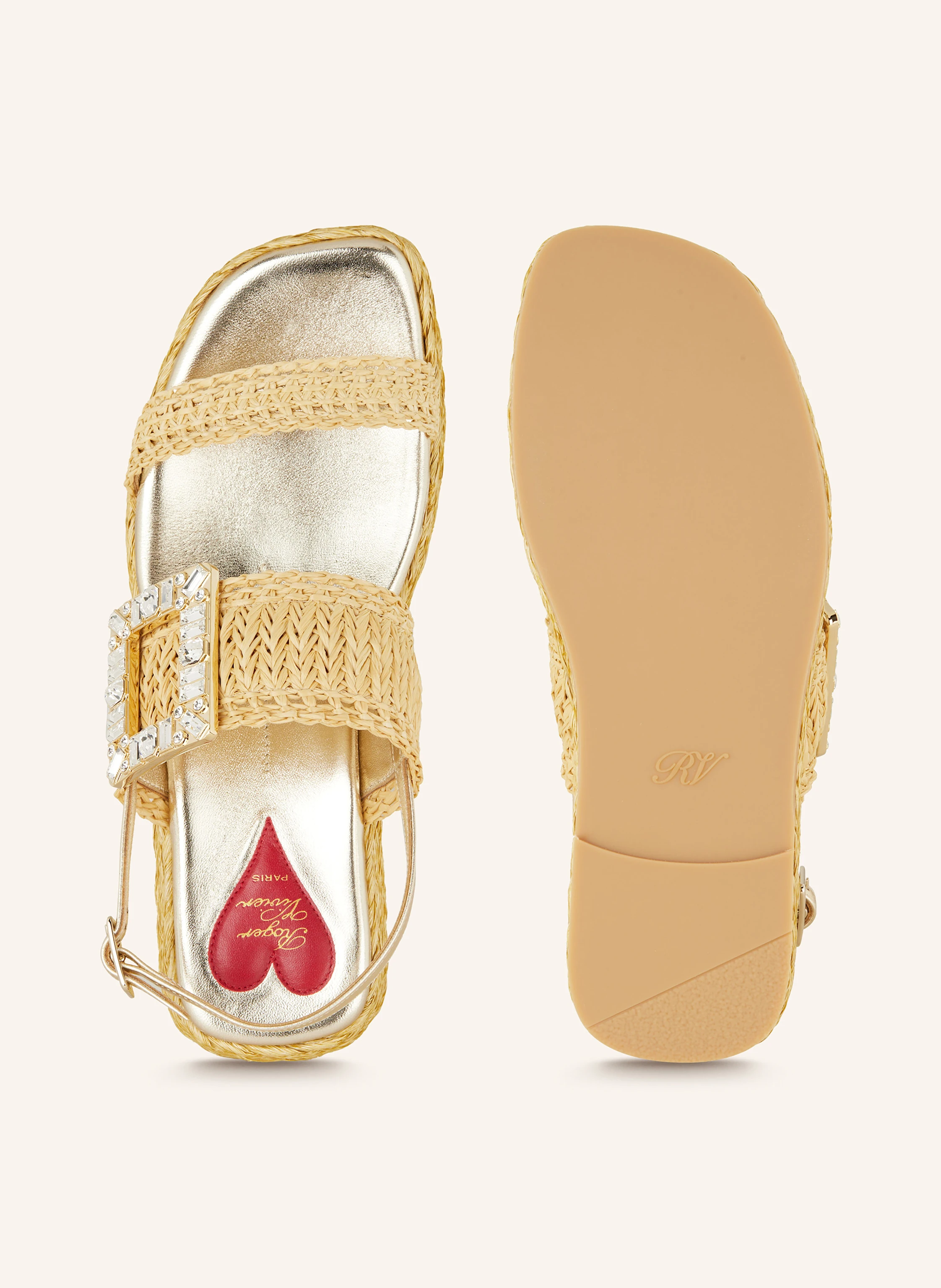 Roger Vivier Plateau-Wedges mit Schmucksteinen