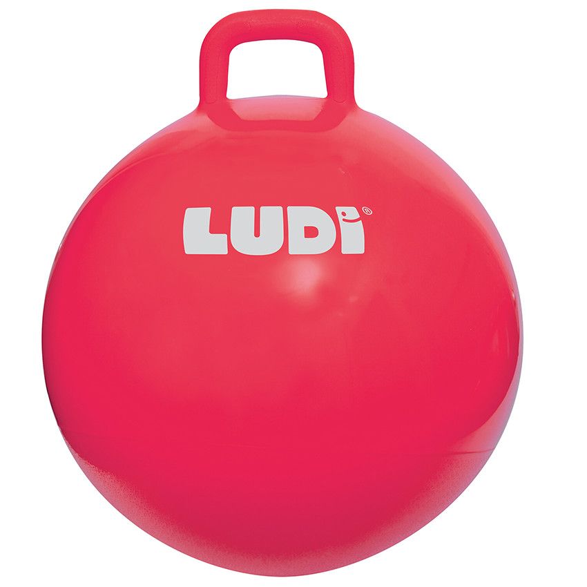 Ballon sauteur XXL - Rouge - Ecru