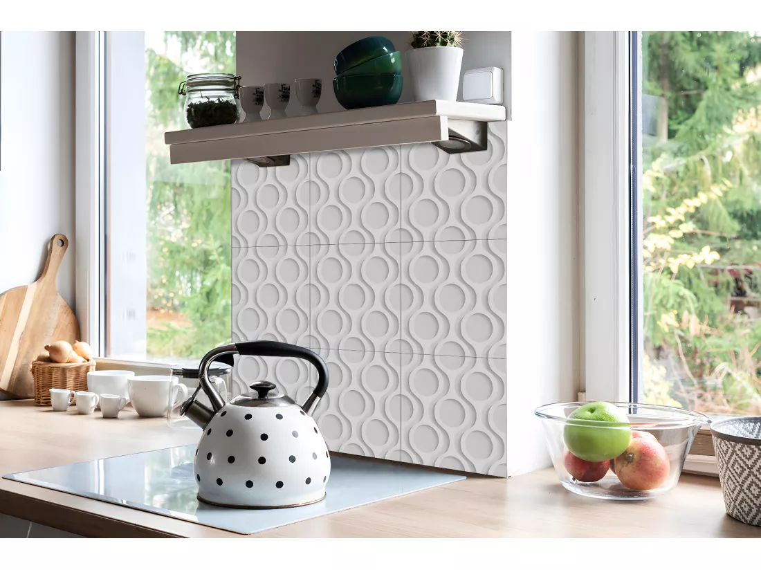 Carreaux autocollants PVC, Carrelage PVC adhésif - 9x30x30 - Style moderne
