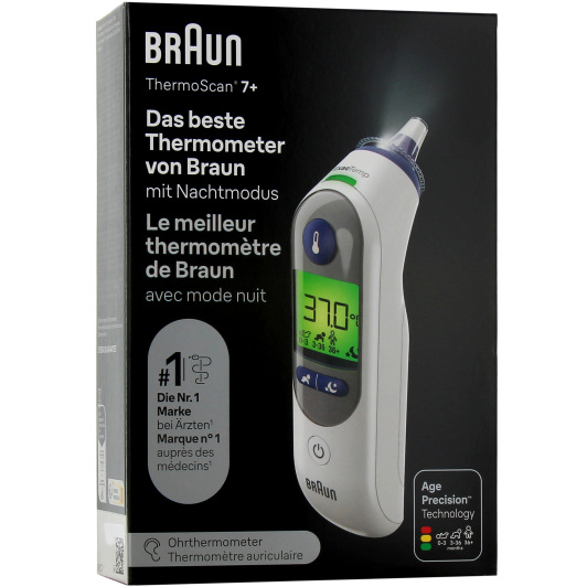 Braun Thermoscan 7+ thermomètre auriculaire - Prise de température