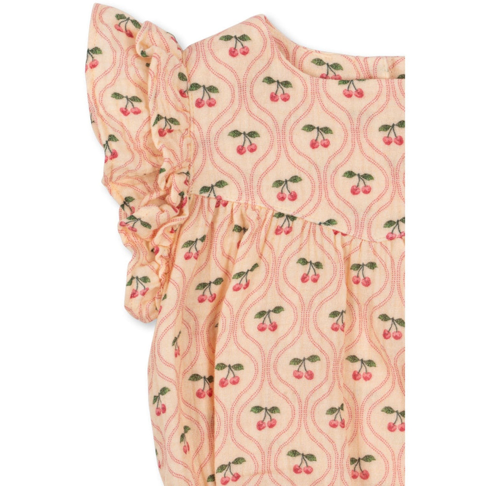 Køb Konges Sløjd Cherry Pink Motif Coco Romper GOTS