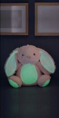 Teddykompaniet Selvlysende Kanin 25 cm, Rosa