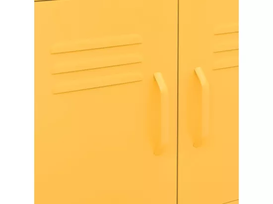 Armoire de rangement Jaune moutarde 60x35x56 cm Acier