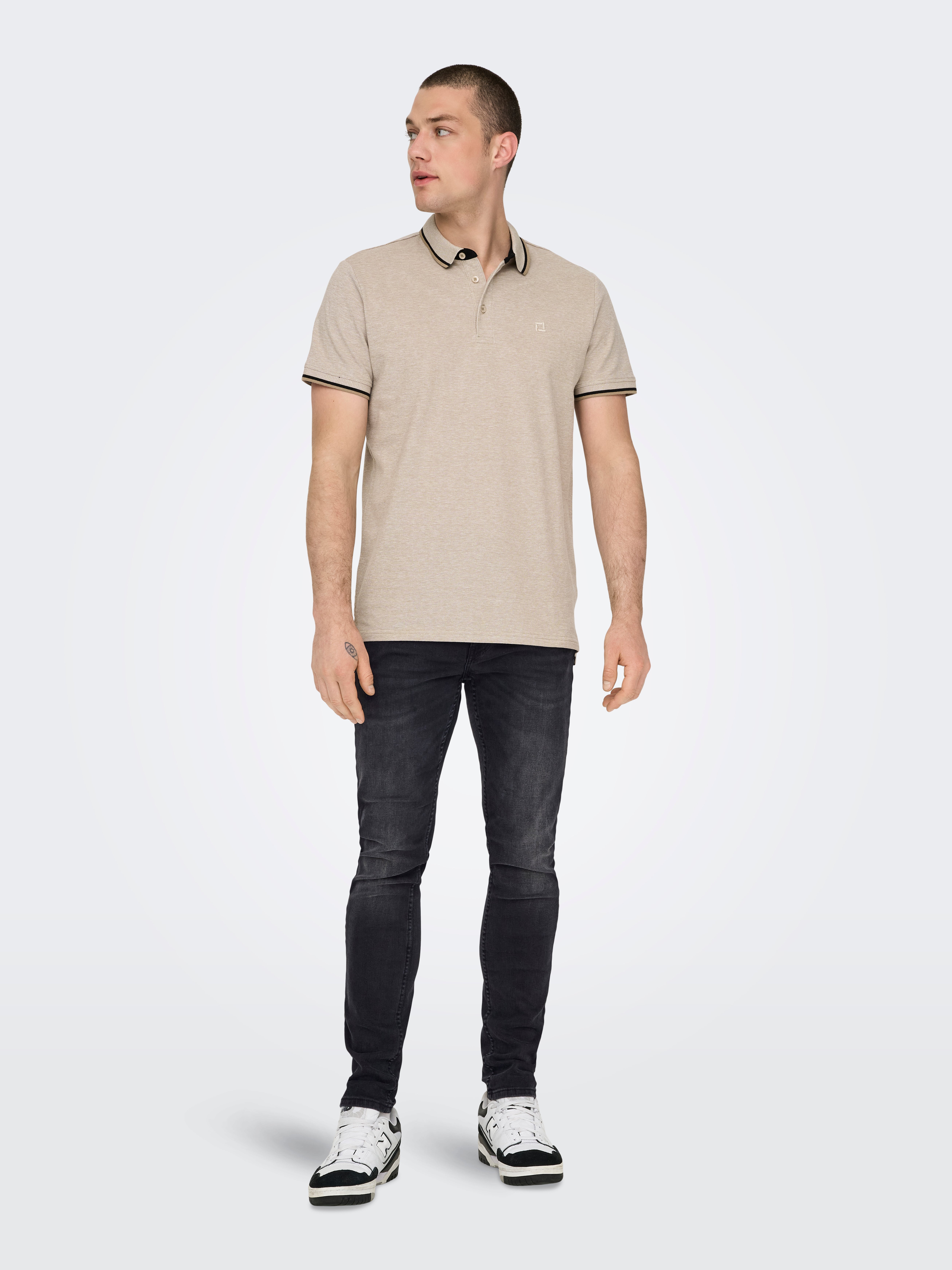 ONSWARP Niedrige Taille Skinny Fit Jeans Washed Black