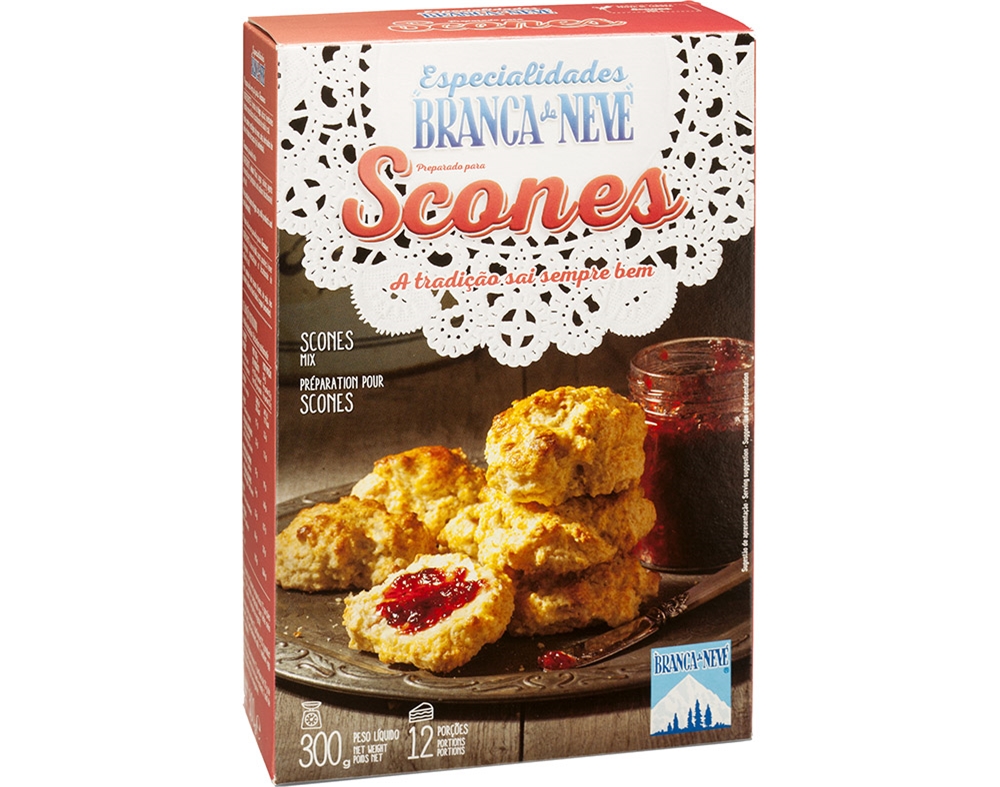 SCONES BRANCA DE NEVE 300G