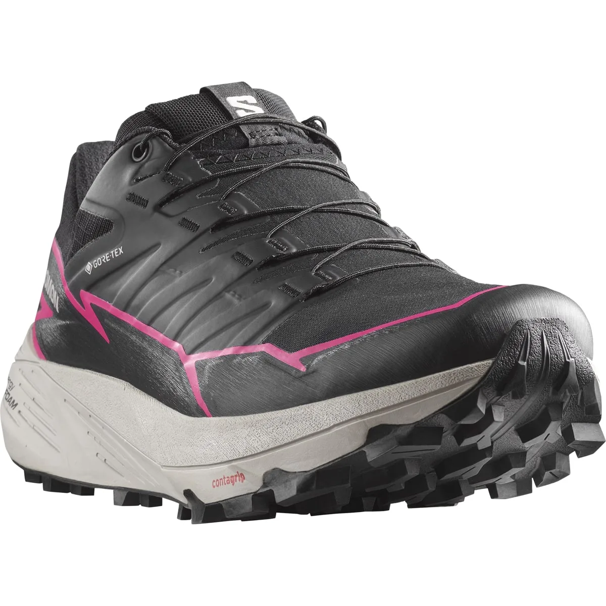 Salomon Thundercross Gtx W Black/Black/Pink Glo