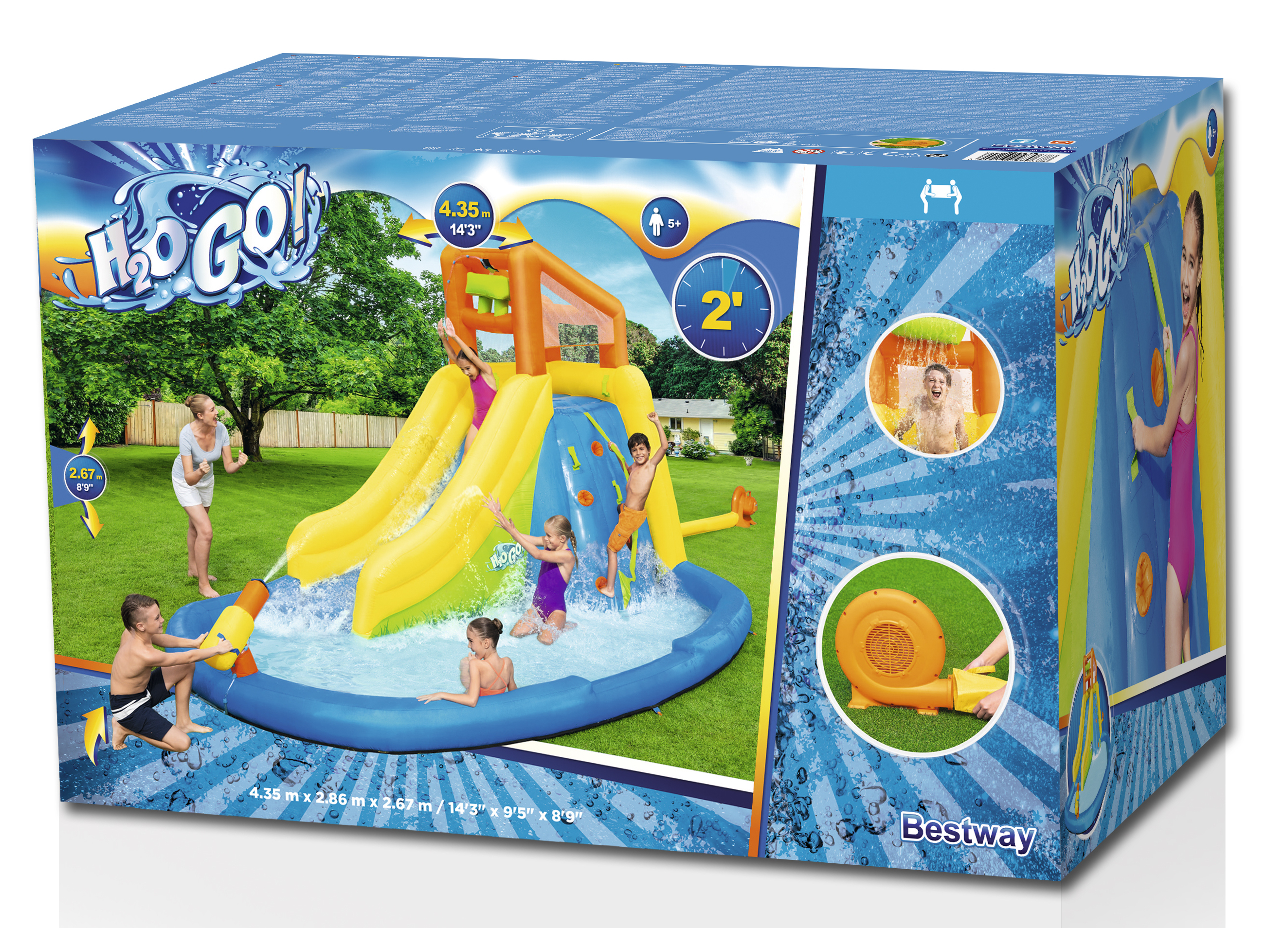 Wasserrutschbahn Mount Splashmore H2OGO! 435 x 286 x 267 cm