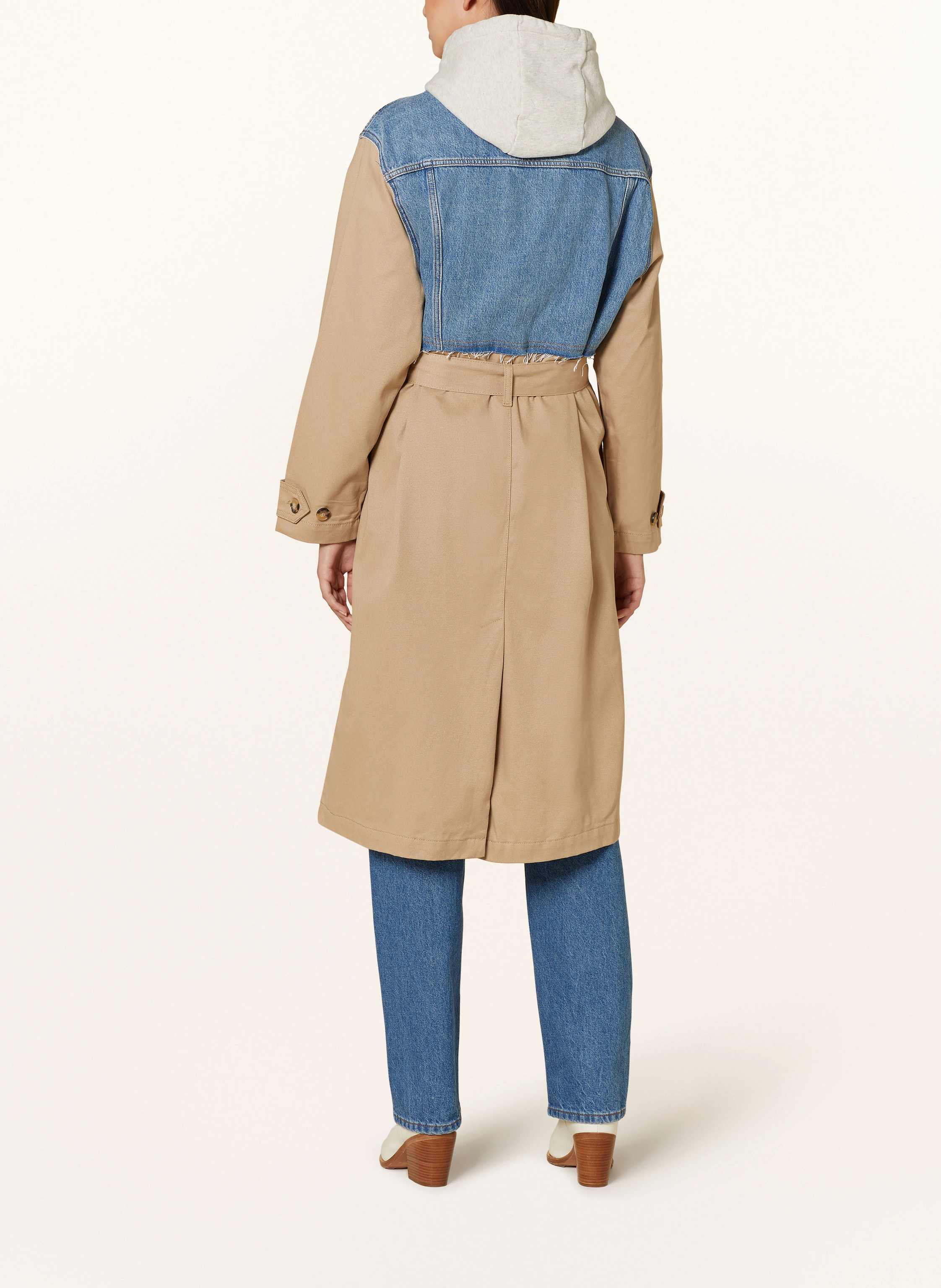 ba&sh Trenchcoat TOMY im Materialmix