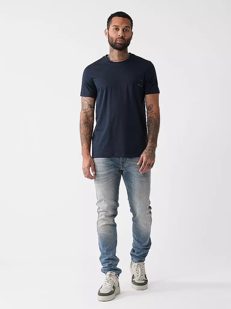 BOSS Loungewear Shirt 2er Pkg. blau