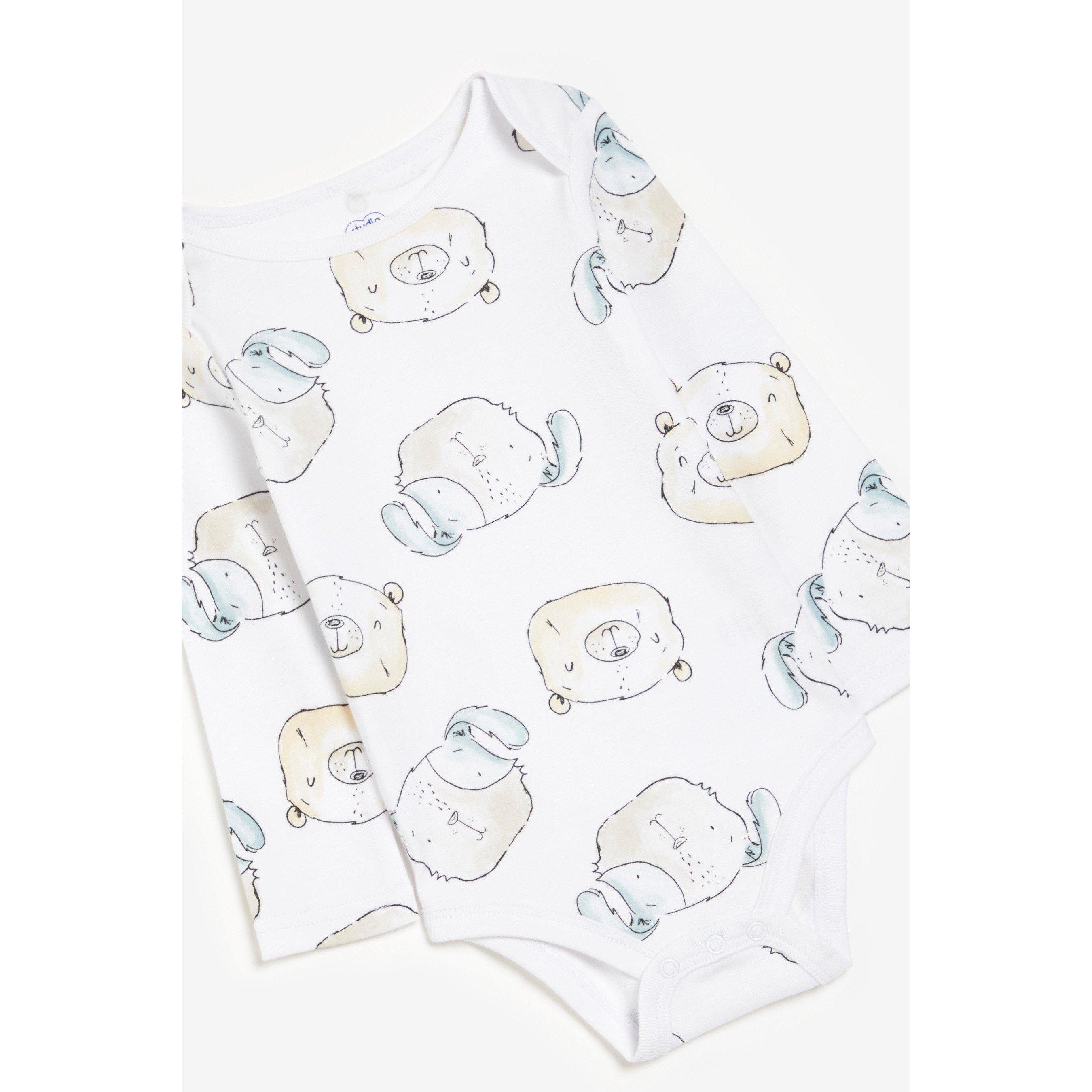 Hello World Studio Baby Boy 6 Piece Bear Gift Set