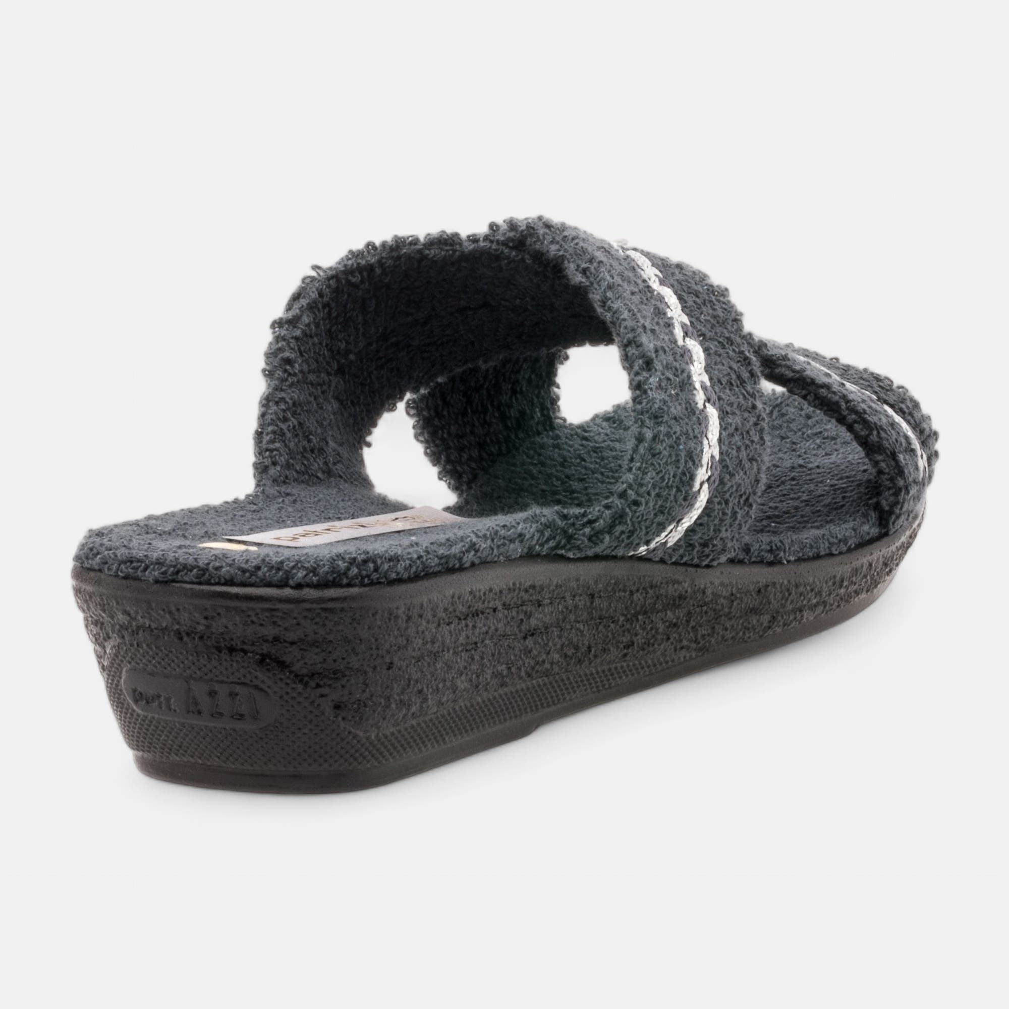 Pantoufles mules Femme gris foncé