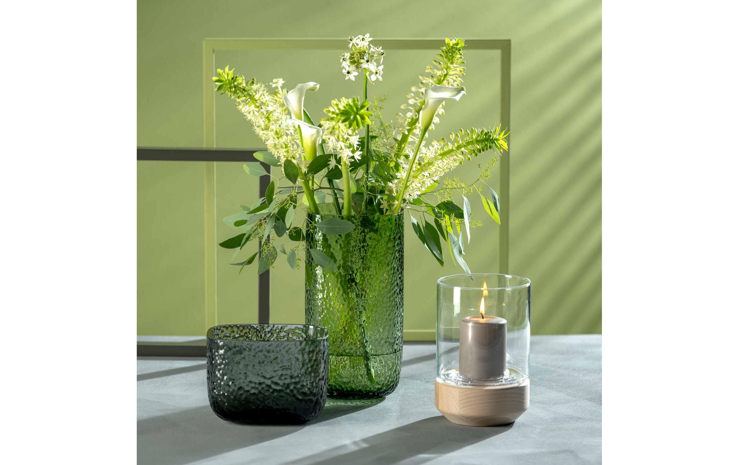 Vase Martello 13 cm, GrauBlumenvase