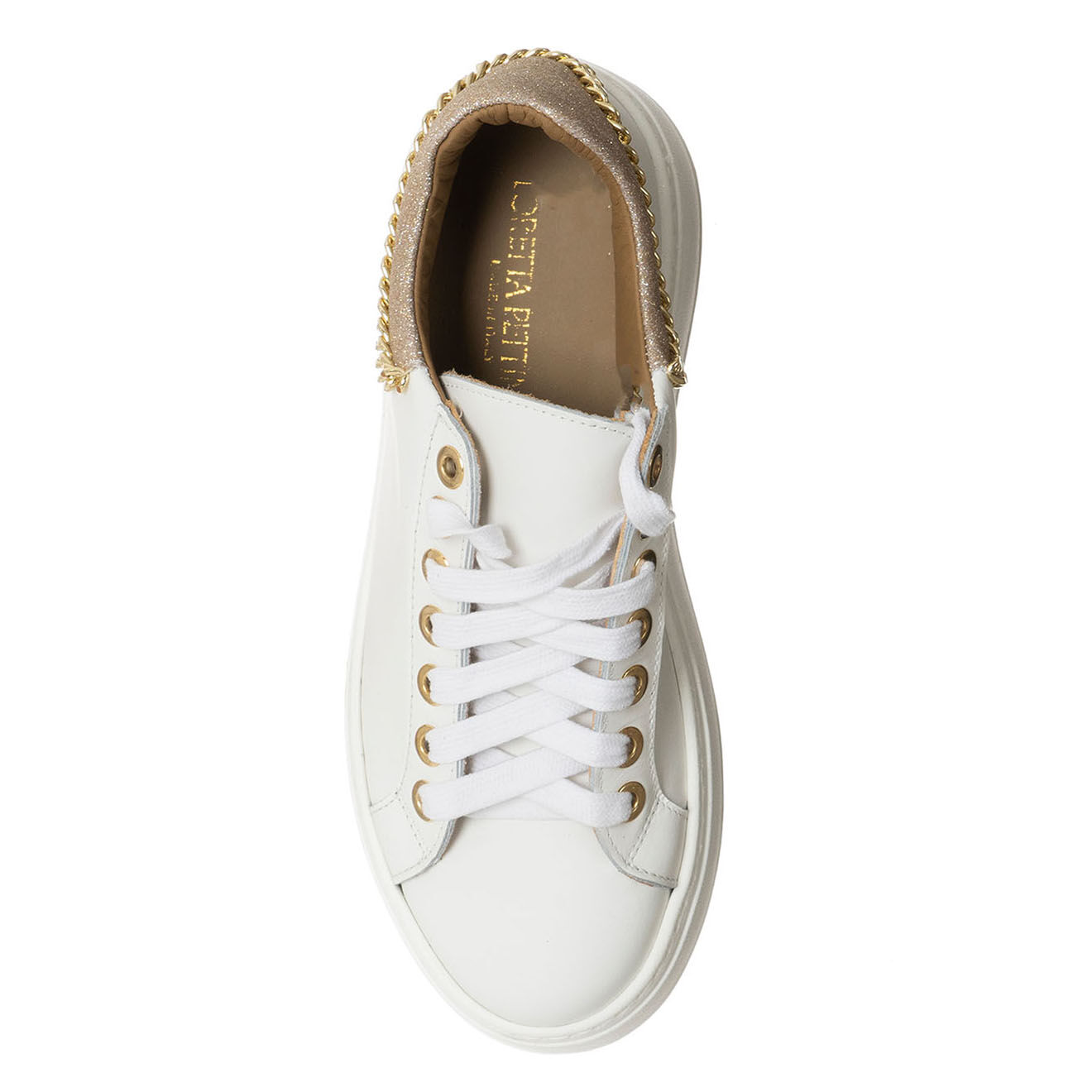 Loretta Pettinari Sneakers Aidoli blanc/doré