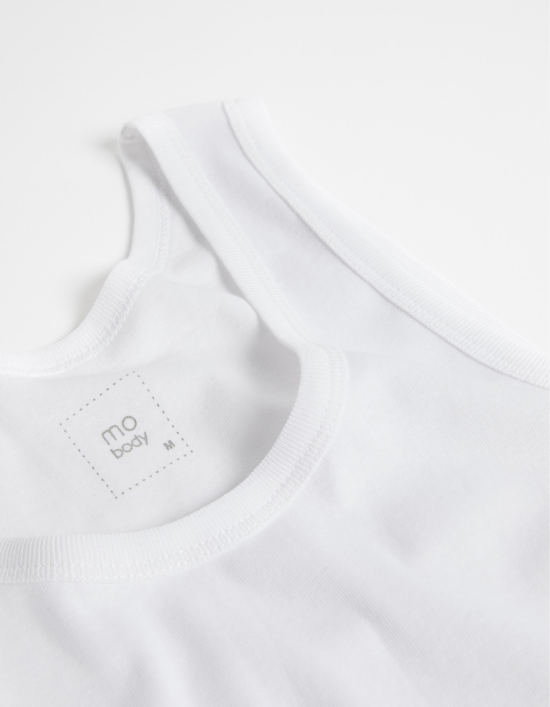 Pack 2 Camisolas Interiores sem Mangas, Homem, Branco