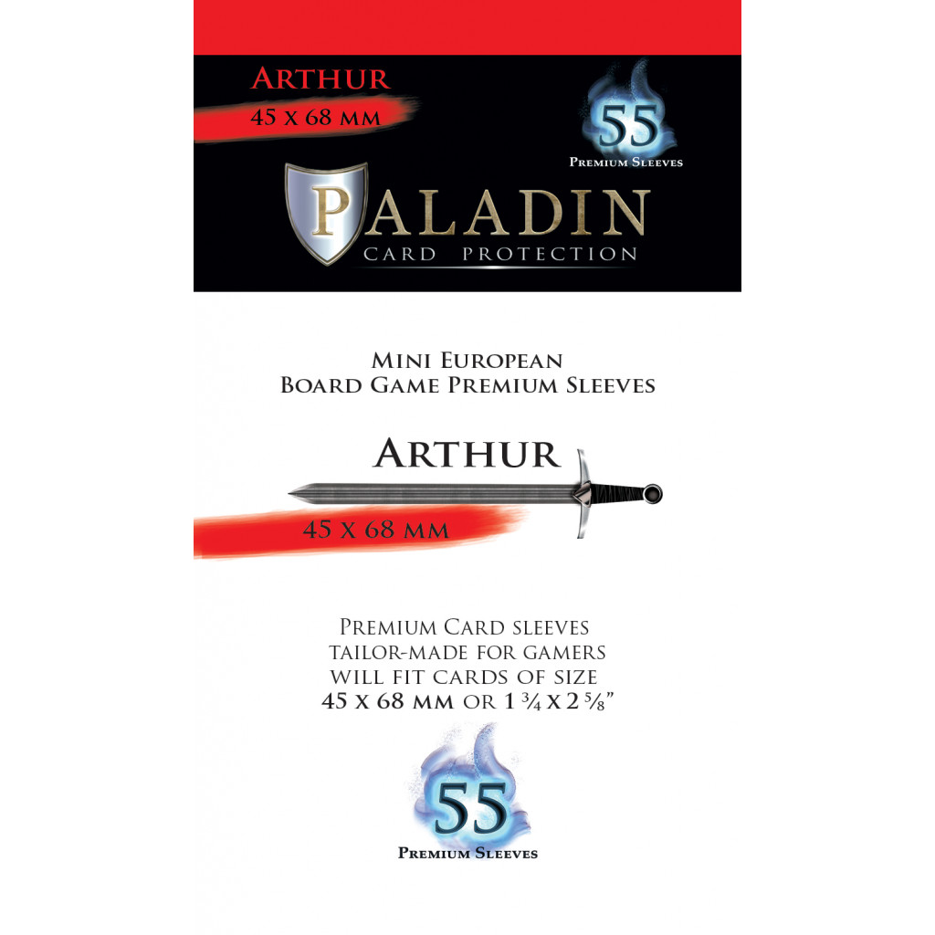Pochettes Paladin - Arthur Mini European - 45 x 68 mm - 55p