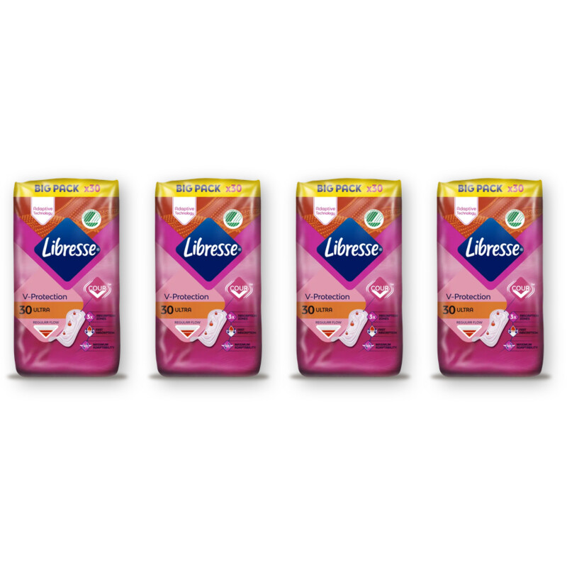 Libresse Ultra regular maandverband bigpack 4pack