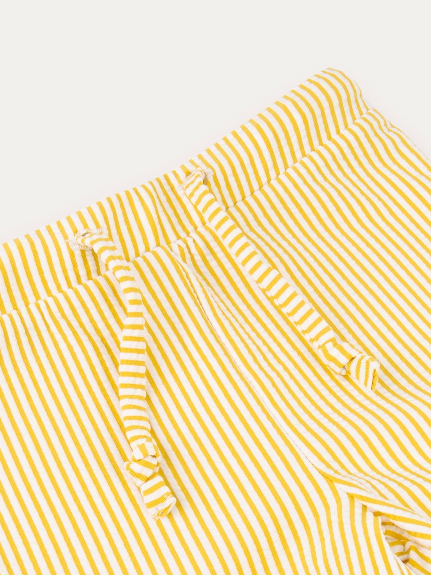 Geel - MORI BY Seersucker Swimming Trunks